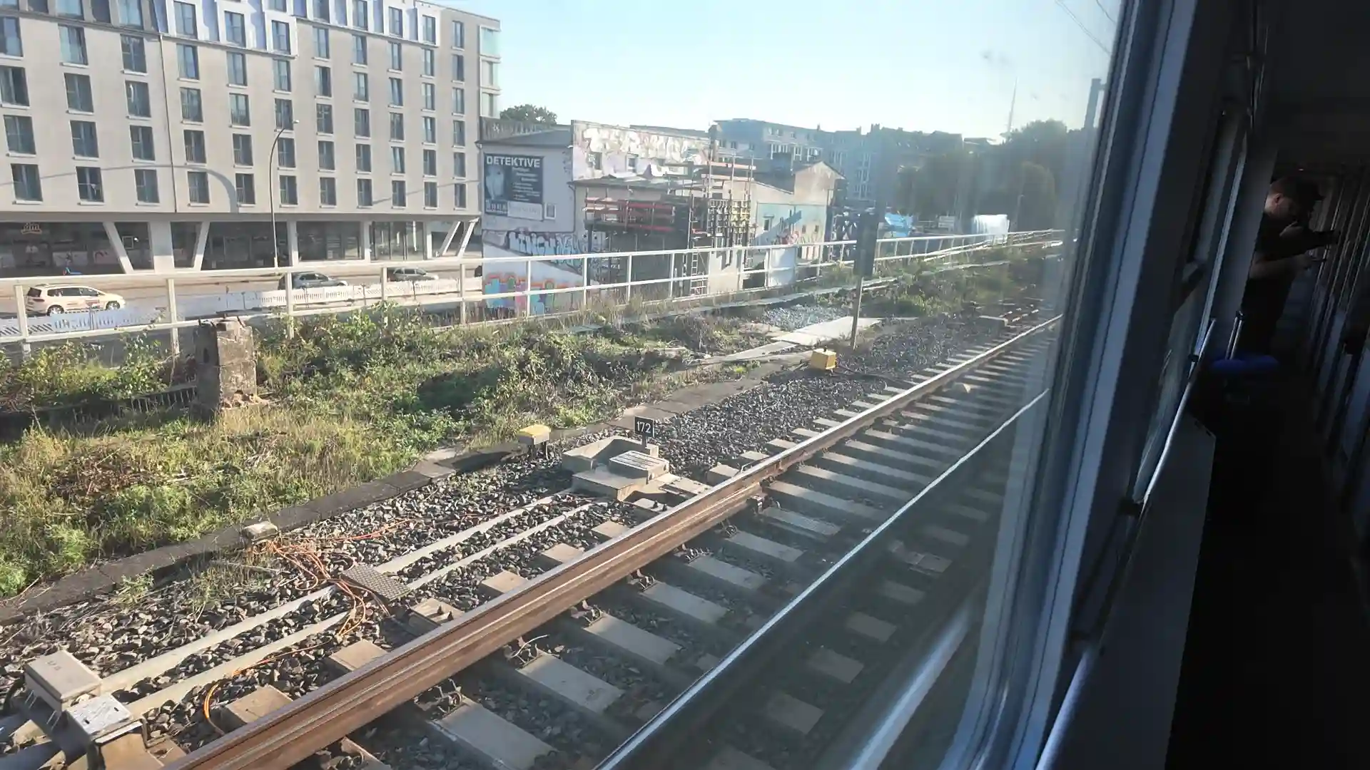 Morning view while arriving in Hamburg on the RDC EuroNight from Stockholm